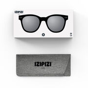 Oversized black square sunglasses